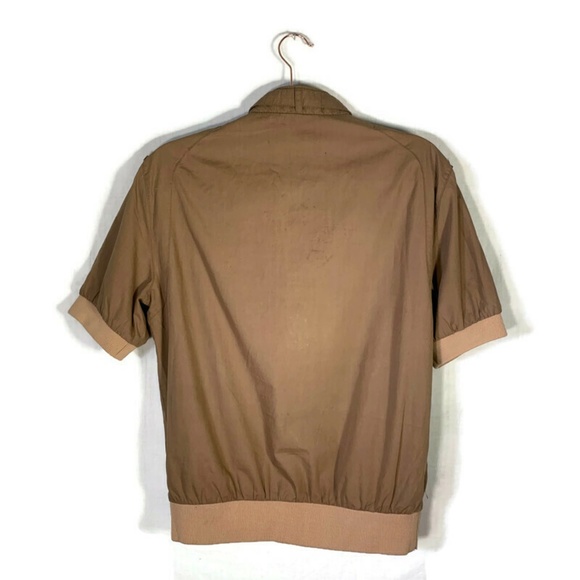 Short Sleeve Half Zip Pullover Safari 